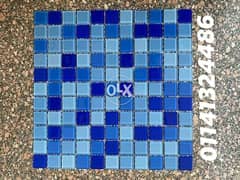 موزايك بلاط حمام السباحه glass mosaic tiles for swimming pool Swimmin 0