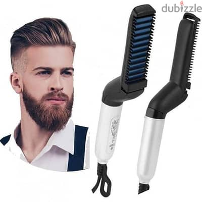hair straightener مشط ومصفف حراري للشعر واللحية