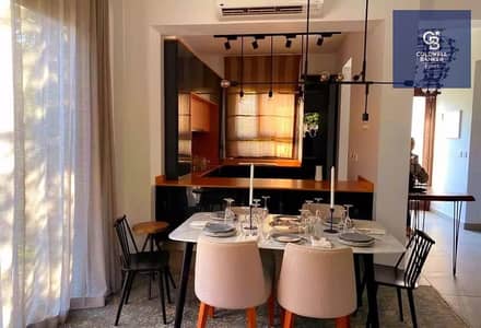 "Hassan Allam" fully finished apartment for sale in the First Settlement - Swan lake Compound- New Cairo