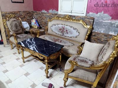 صالون مدهب فرنساوي السعر لسرعة البيع