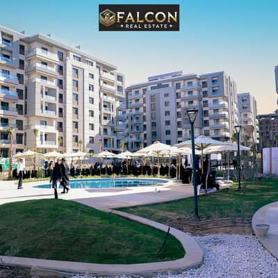 Apartment with prime view in bleu vert in the new Administrative Capital, directly on the southern Bin Zayed axis
