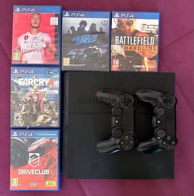 playstation 4 بلاي ستيشن ٤ معاه دراعين و fc26