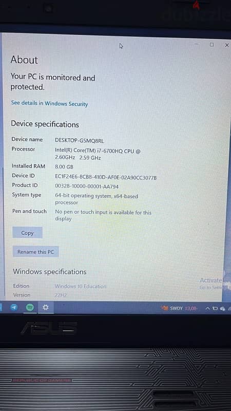 Asus laptop (from Greece) 5