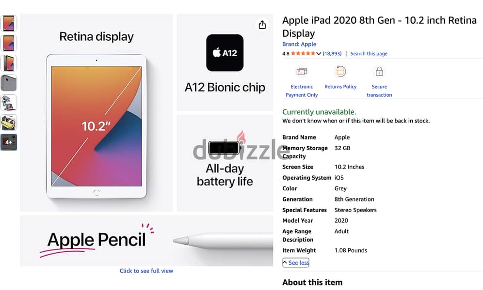 iPad8 & Pencil 7