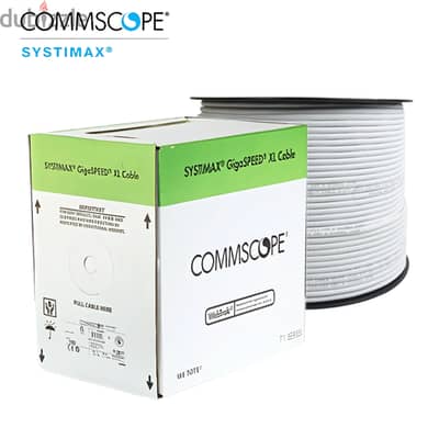 كابل سيسماكس كومسكو Cat6 رول 305 متر أبيض