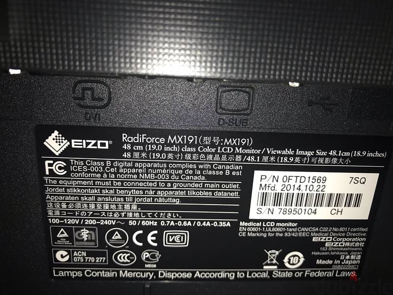 شاشة EIZO RadiForce MX191 5