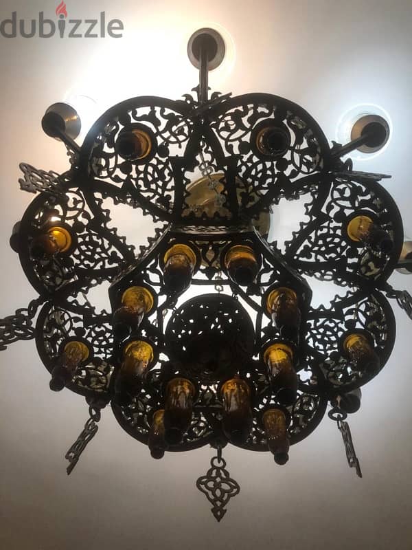 Antique Islamic Chandelier-Copper made. 1