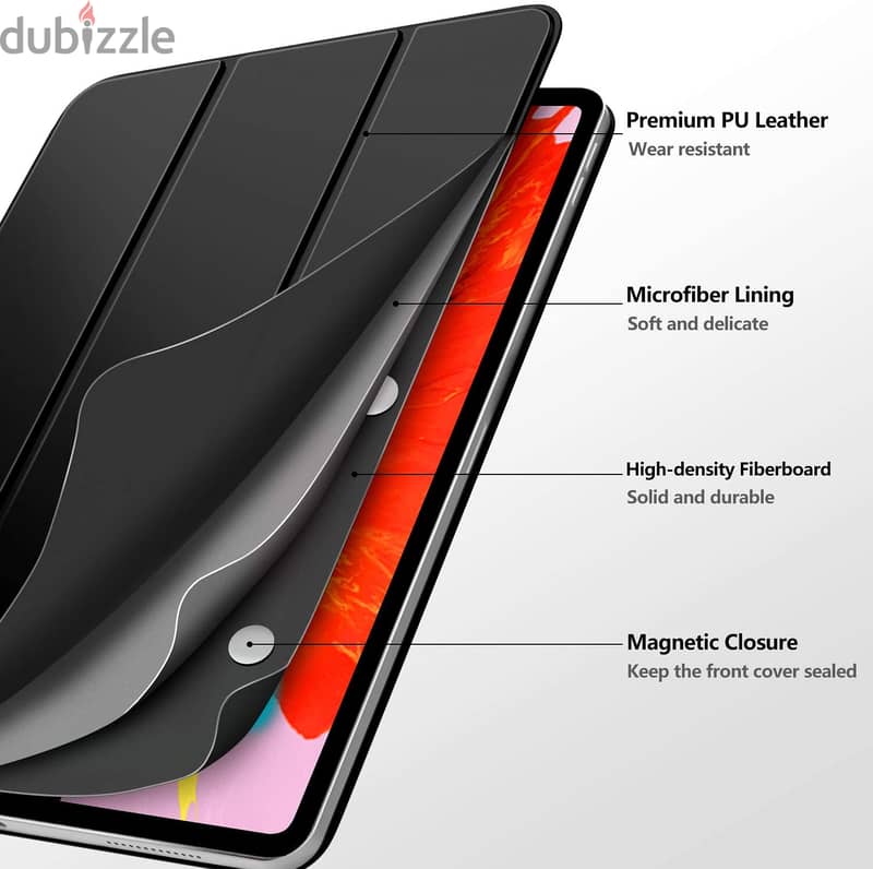MoKo Smart Folio Case Fit iPad Pro 12.9" 2018 1