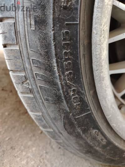 4 جنوط رياضية بالكاوتش مقاس 15/55/195