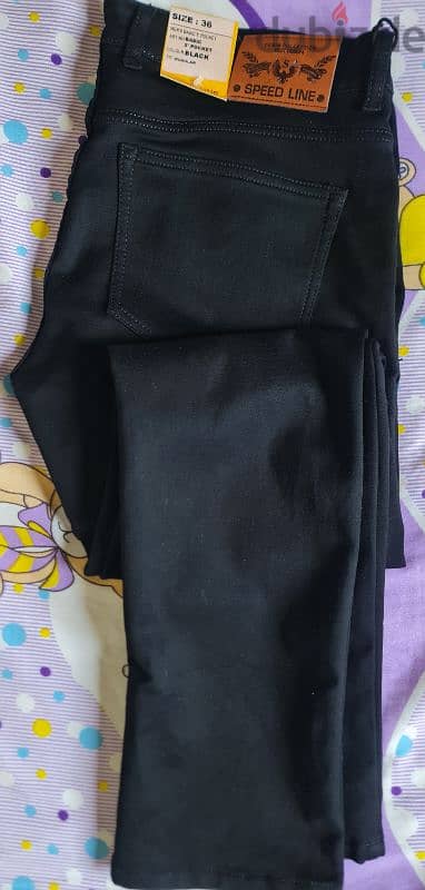 regular fit jeans بنطلون جينز
