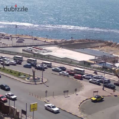 For sale 130m apartment Miami sea view and Corniche Alexandria close to Montazah Gardens