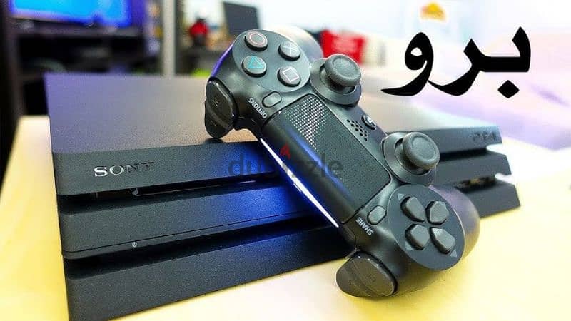بلاستيشن ٤ برو اتنين دراع ps4 Pro sony - أجهزة ألعاب فيديو - 206043634