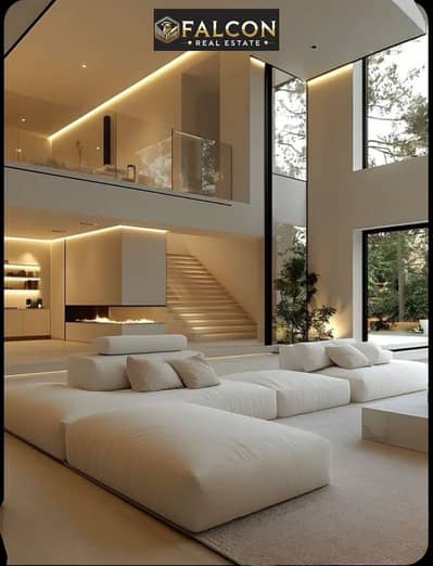 40% off luxury villa, 3 floors, open view, The Marq New Cairo near AUC, airport & Madinaty