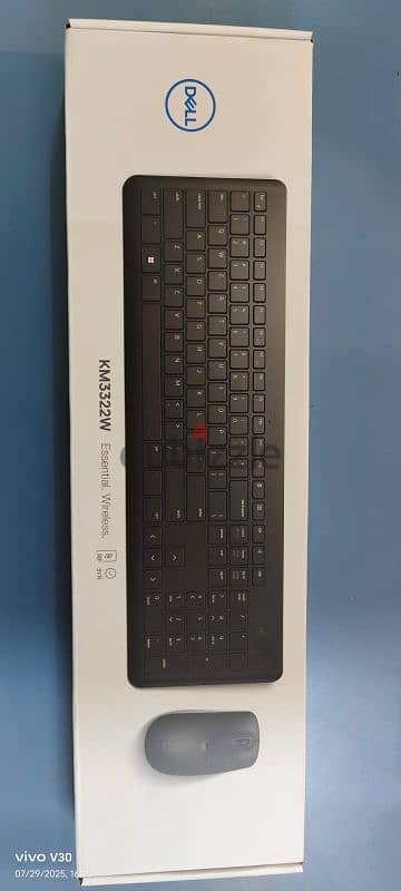 Dell Wireless Keyboard and Mouse, KM3322W  - Black