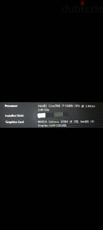 بوردة ديل ٥٥٥٨ اصلية جيل خامس/ original motherboard dell 5558 i7