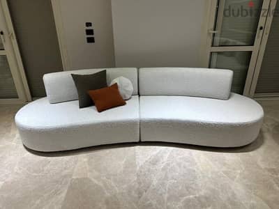 2 sofas set with mechanism bonbon style from saloni
