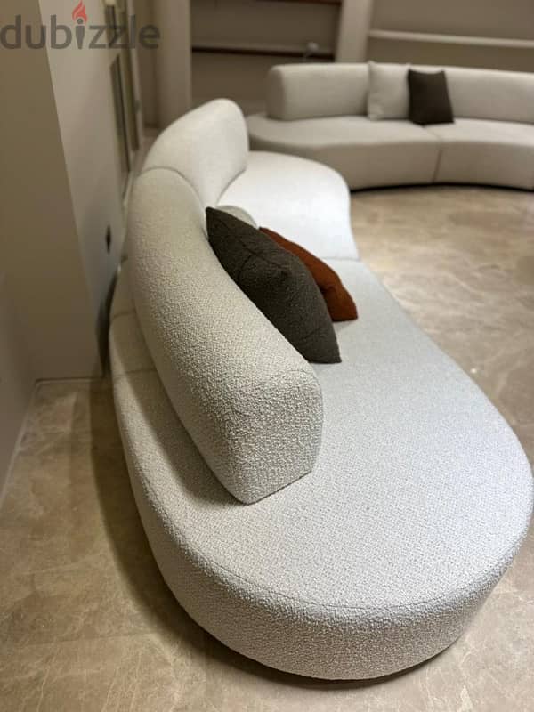 2 sofas set with mechanism bonbon style from saloni 2