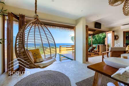 First row on the sea, ready for viewing, fully finished, with an open view of the lagoons and the sea in Lavista 6, Ain Sokhna.