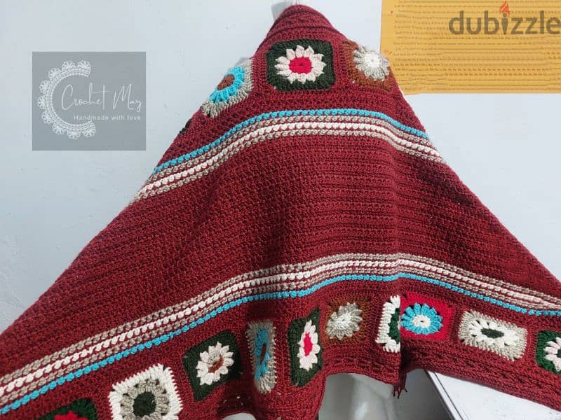 Crochet shawl handmade 2