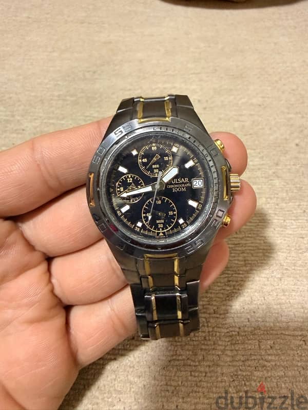 ساعه Pulsar Chronograph 100m 4