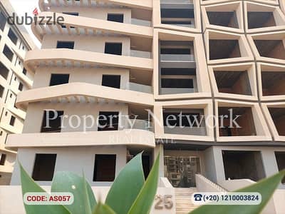 Unfinsihed Apartment for Sale in Midtown Condo -New Capital, with garden , prime location , ready to move