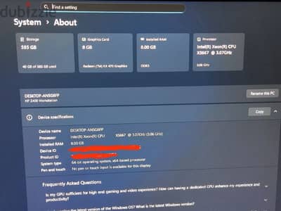 HP Z400 excellent condition