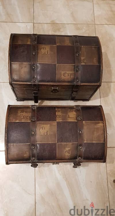بوكس او بكس ديكور قراصنة انتيك Box Wooden Boxes