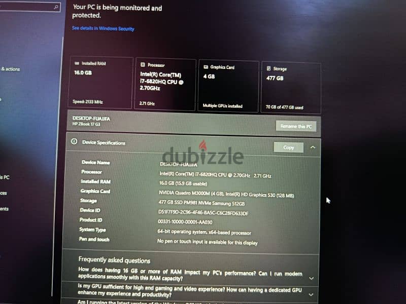 HP ZBook G3 5