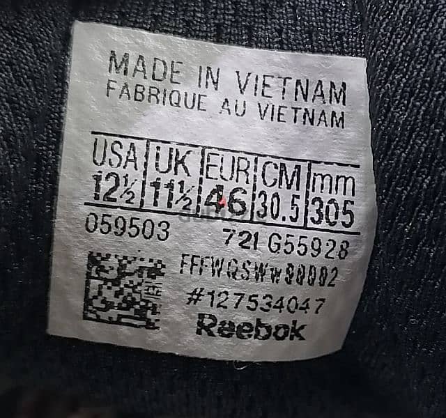 reebok  original  46 4