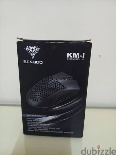 BENGOO KM-1 Wireless RGB Gaming Mouse, Optical 3,200 DPI Honeycomb