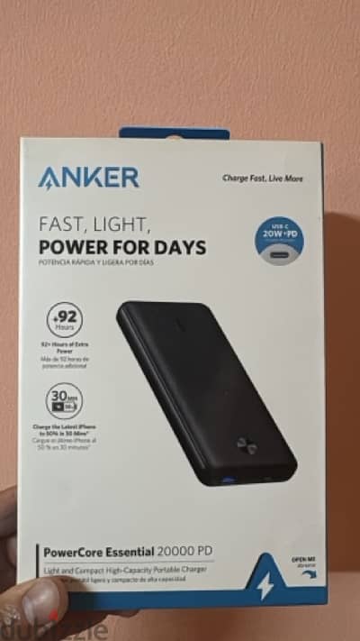 Anker Powerbank essential 20000 PD A1287