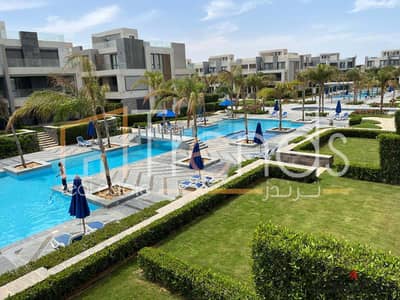 Chalet 3 Bedrooms Fully finished in La Vista Ray Ain Sokhna (2nd Row) with Overlooking swimming pool Ready to Move