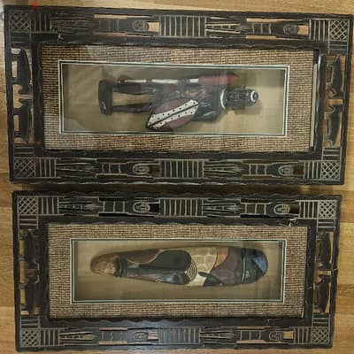 African wall frames