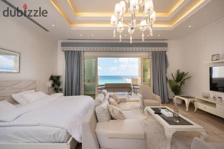 Villa Direct to the Sea with a private beach and private infinity pool in Marassi North Coast  Luxury Palace in Marassi   Next to New Alamein