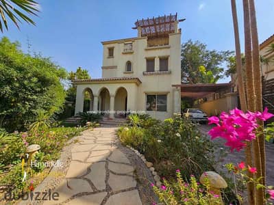 Villa for sale in Uptown Cairo Land area: 520 square meters 5 bedrooms 5 bathrooms Private garden surrounding the house completely Large balcony Price: 45,000,000 EGP