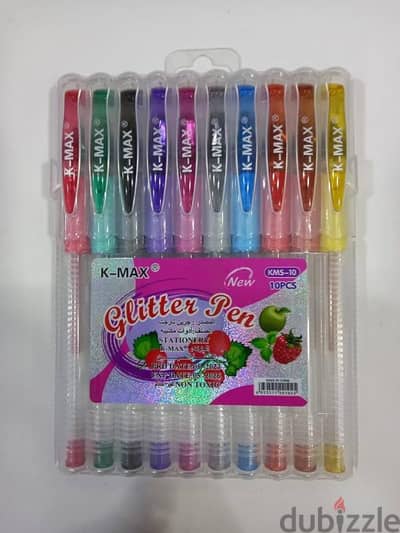 glittery big pens