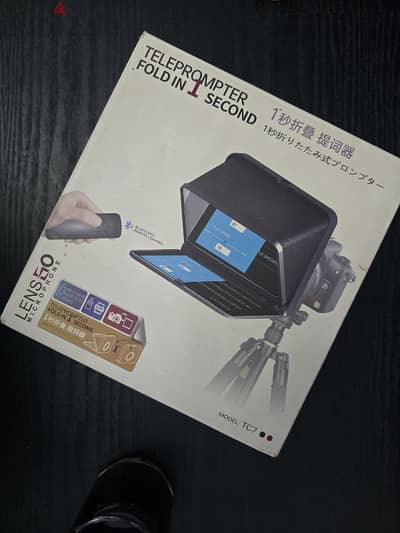 Lensgo TC7 Foldable Teleprompter with Remote Control  تيليبرومبتر