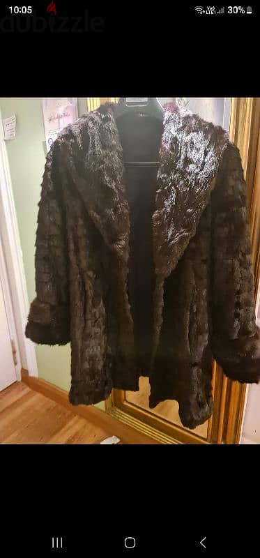 coat genuine mink
