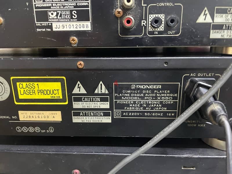 Pioneer PD-x550 japan 3