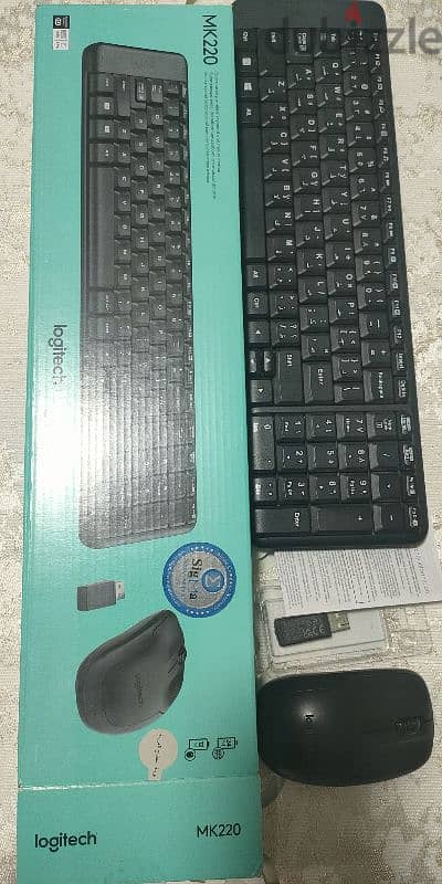 logitech MK220 wireless keyboard and mouse combo استخدام بسيط