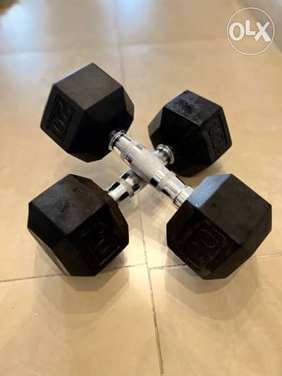 20 LBS Hex Dumbbells (New)