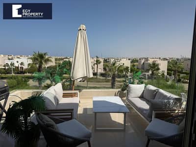 شاليه للبيع في هاسيندا باي الساحل الشمالي جولف فيو مفروش بالكامل  باقل سعر في السوق