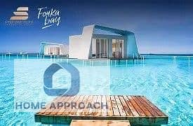 Chalet for sale in Fouka Bay, North Coast, by Tatweer Misr, area of 190 meters, first floor, sea view and overlooks the swimming pool directly.