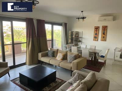 شاليه 3 غرف للبيع متشطب و مفروش بالكامل استلام فوري بموقع مميز في مراسي - الساحل الشمالي  Marassi - North Coast