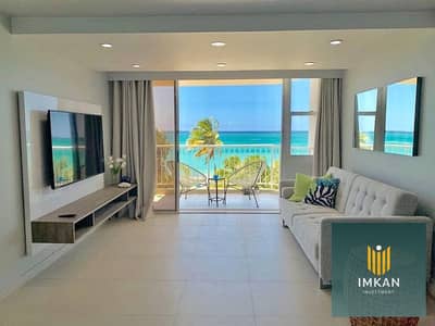 Apartment for sale, ready for immediate occupancy, fully finished, in Mazarine Compound, direct sea view, Al Alamein Towers, Downtown.