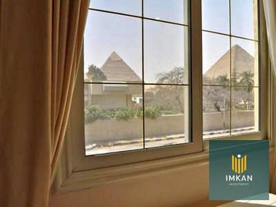 شقه للبيع بفيو على الاهرامات بالتقسيط على 8 سنين جاهزه للسكن استلامها فوري في كمبوند صن كابيتال Sun Capital في حدائق اكتوبر و دقايق لمول العرب