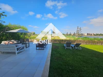 شاليه أرضي صف أول على اللاجون بإطلالة على الجولف والبحيرة للبيع في مراسي marassi north coast الساحل الشمالي سيدي عبد الرحمن