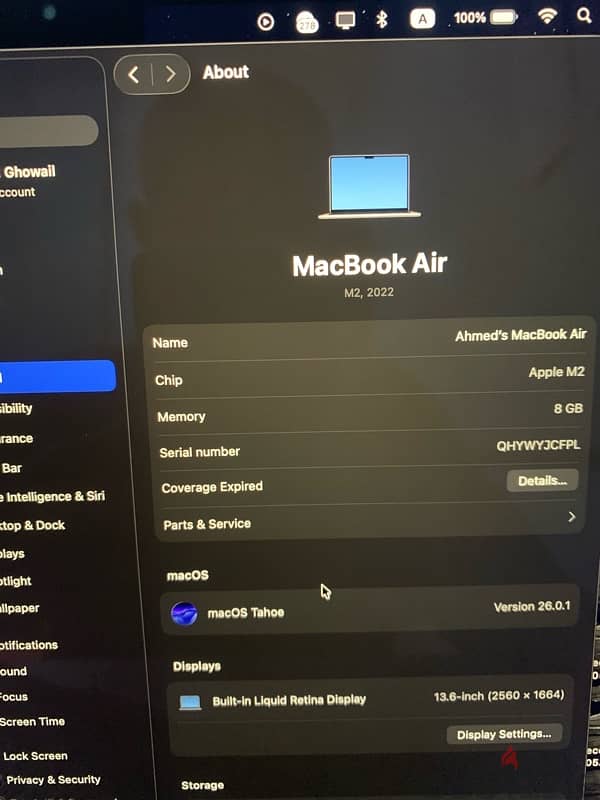MacBook Air M2 256 7