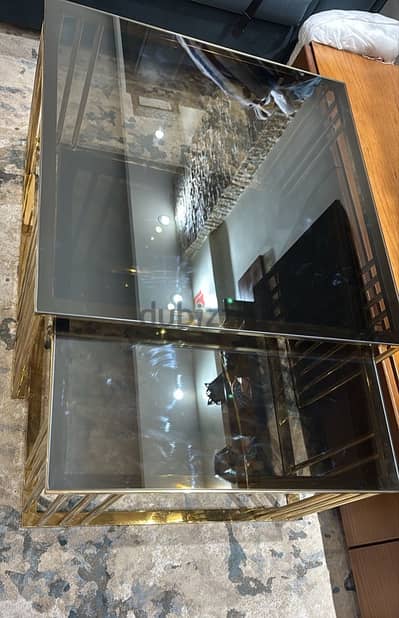 Center Tables - 2 Pieces with glass