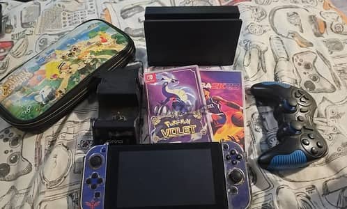 Nintendo switch v1  bundle يمكن التعديل